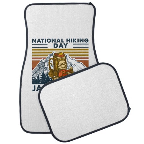 Camper Gift  National Hiking Day Birthday Car Floor Mat