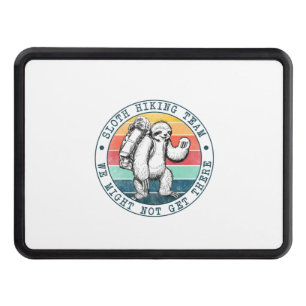 Camper Gift Sloth Hiking Team Birthday Hitch Cover