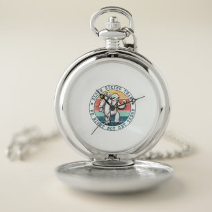 Camper Gift Sloth Hiking Team Birthday Pocket Watch
