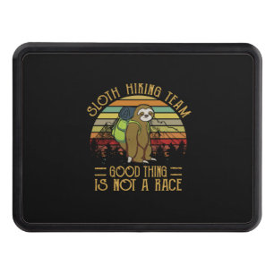 Camper Gift Sloth Hiking Team Good Thing Xmas Hitch Cover