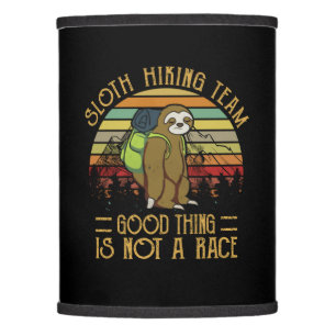 Camper Gift   Sloth Hiking Team Good Thing Xmas Lamp Shade