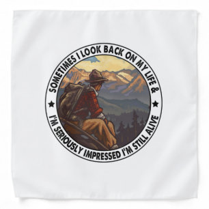 Camper Gift Sometimes I Look Back On My Life Bandana