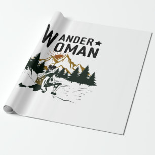 Camper Gift Wander Woman Birthday Wrapping Paper