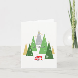 Camper Holiday Greeting Card