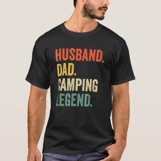 Camper Husband Dad Camping Legend Vintage Father's T-Shirt
