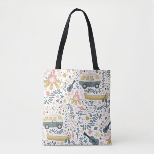 Camper life white Tote Bag