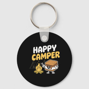 Camper Marshmallow Camping Smores Kawaii S'mores Keychain