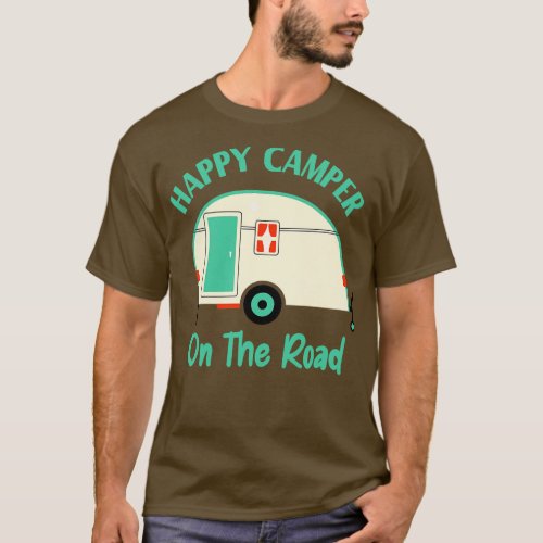 Camper On The Road Funny Camping  T_Shirt