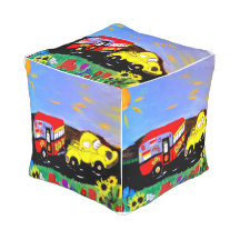Camper pouf ottoman from my art.