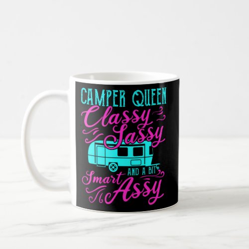 Camper Queen Camping Outdoors Sassy Sm Coffee Mug
