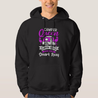 Camper Queen Classy Sassy And A Bit Smart Assy Cut Hoodie