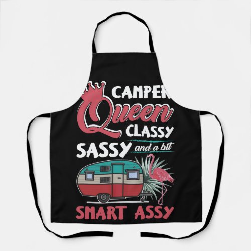 Camper Queen Classy Sassy Smart Assy Camping Apron