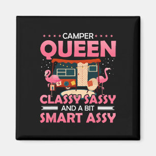 Camper Queen Cly Sy And A Bit Smart Y Funny Campin Magnet