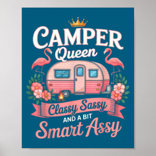 Camper Queen Cly Sy Smart Y Camng Rv Women  Poster