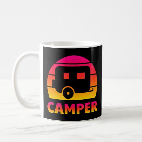 Camper Retro Sun _ Camping Trailer Travel Fun  Coffee Mug