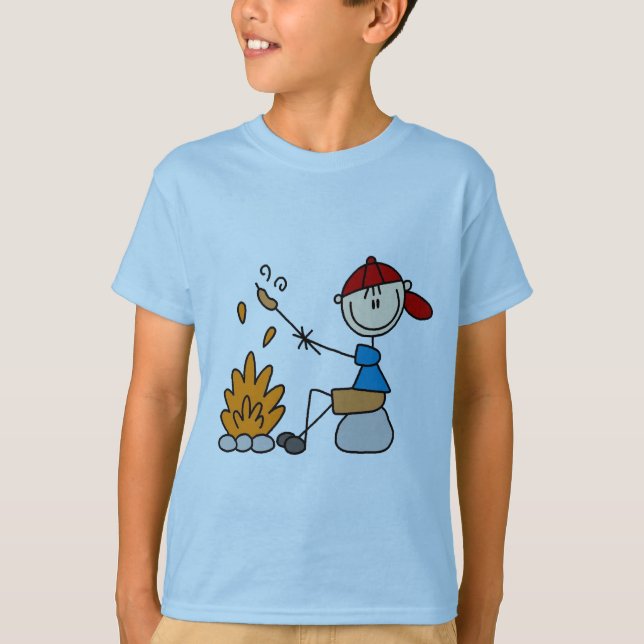 Camper Roasting Hot Dogs Tshirts and Gifts (Front)