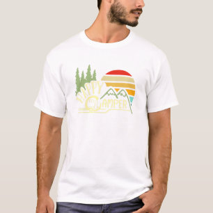 Camper Rv Trailer - Happy Camping Caravan Campsite T-Shirt