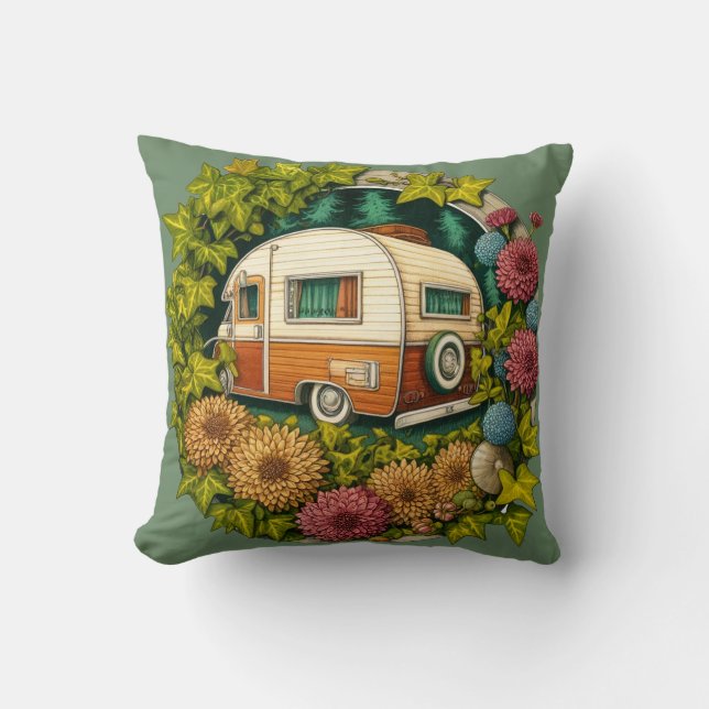 Camper                                             throw pillow (Front)