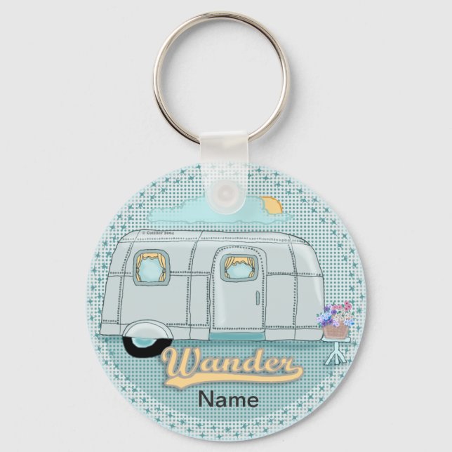 Camper Trailer Keychain (Front)