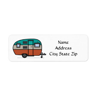 "CAMPER, TRAILER OR R.V." RETURN ADDRESS LABEL