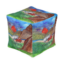 Camper trailer ottoman