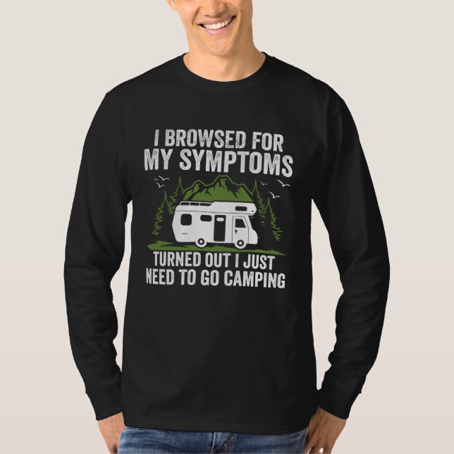 Camper  Travel I Just Need To Go Camping Trailer T-Shirt (Front)