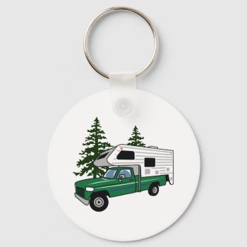 Camper Truck Keychain by greatnotions at Zazzle