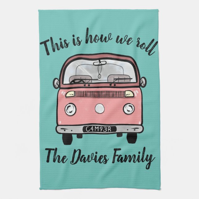 Camper van accessories this is how we roll kitchen towel (Vertical)
