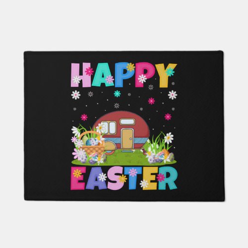 Camper Van Happy Easter Camper Van Easter Sunday Doormat