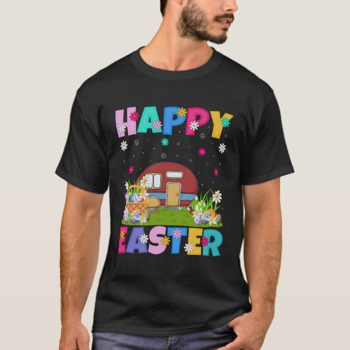 Camper Van Happy Easter Camper Van Easter Sunday T_Shirt
