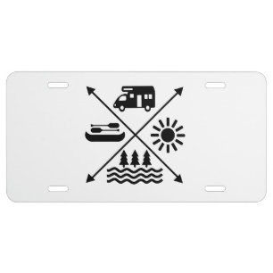 Camper Van License Plate