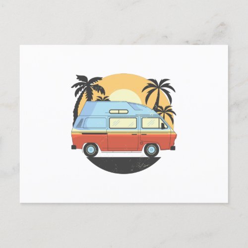 Camper Van Postcard