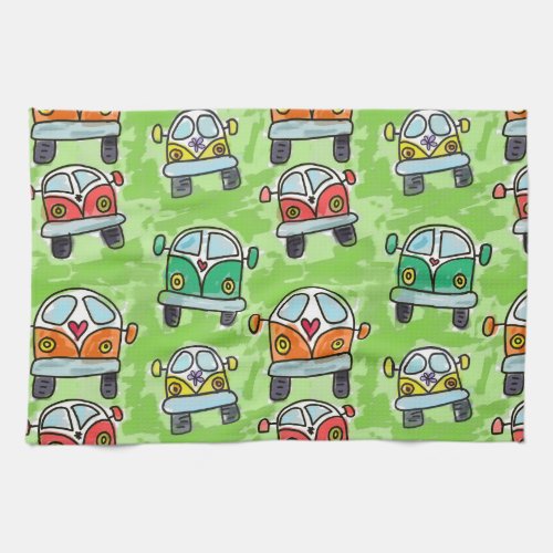 Camper Van Road Trip Kitchen Towel