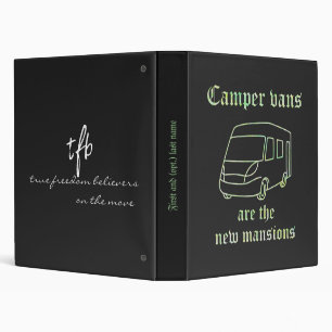 Camper Vans New Mansions YG Irid. 1" Pers. 3 Ring Binder
