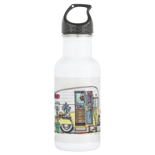 ***CAMPER WATER BOTTLE*** STAINLESS STEEL WATER BOTTLE (Front)