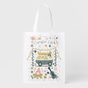 Camperlife! white grocery bag