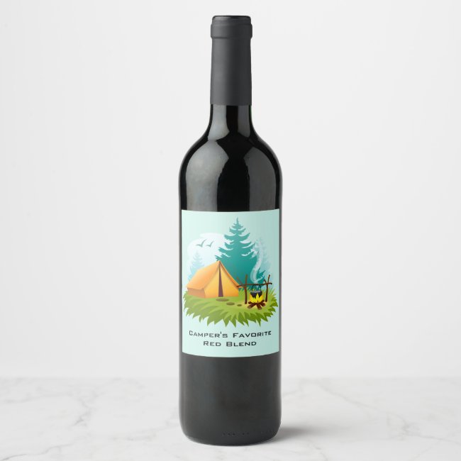 Camper's Favorite Blend Wine Label
