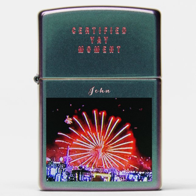 Camper's Gift - Fireworks Fun Zippo Lighter (Front)