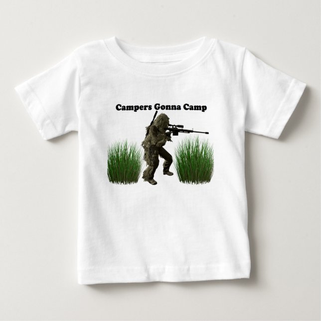 Campers Gonna Camp Baby T-Shirt (Front)