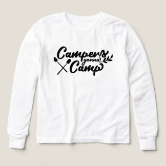 Campers Gonna Camp Quote | Funny Camping & Outdoor Tri-Blend Shirts