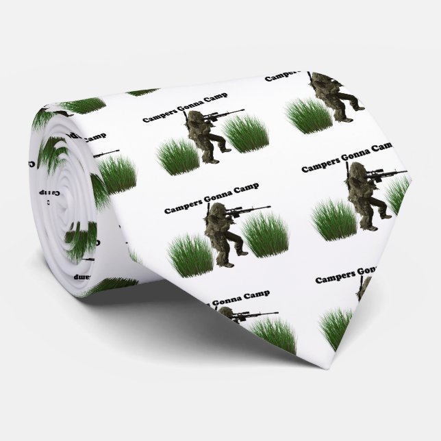 Campers Gonna Camp Tie (Rolled)