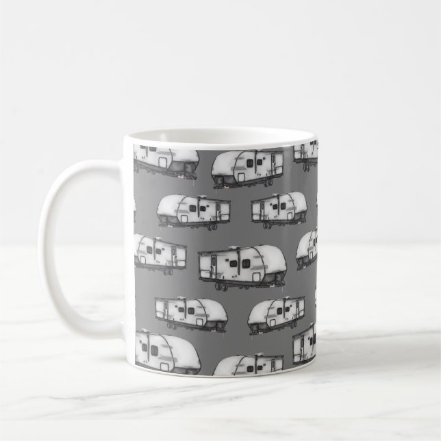 Campers - Grey Coffee Mug (Left)