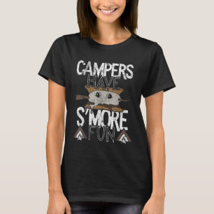 Campers Have Smore Fun Campfire Camping Distressed T-Shirt