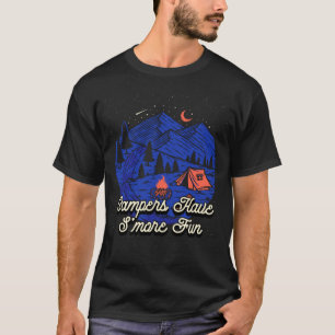 Campers Have Smore Fun Camping Sayings Camp Quotes T-Shirt