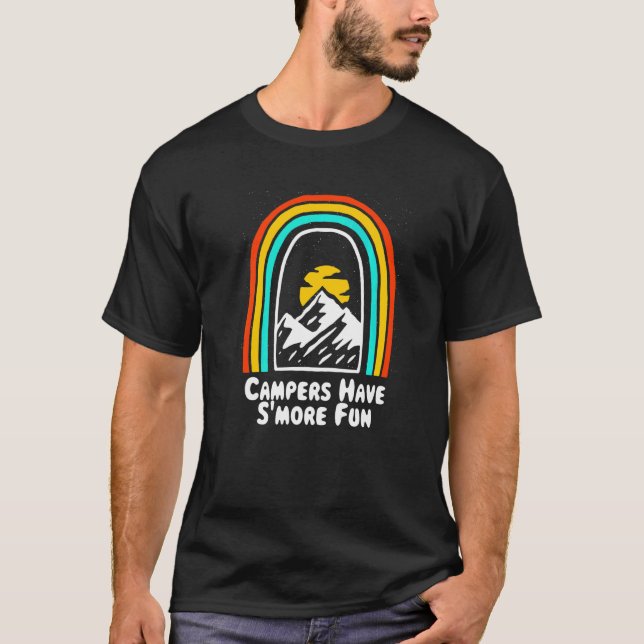 Campers Have Su2019more Fun Camping Sayings Camp Q T-Shirt (Front)