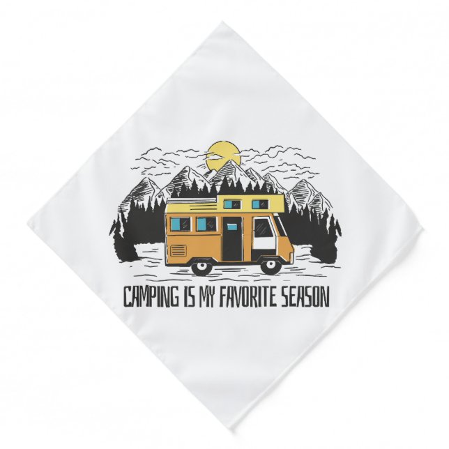Campervan Mountain Retreat Bandana (Front)