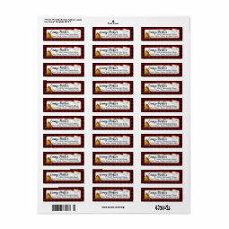 Campfire and Marshmallow Label | Zazzle