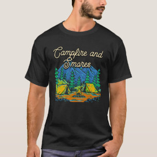 Campfire and Smores Foodie Camping Food Camper T-Shirt