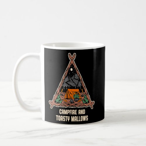 Campfire and Toasty Smores Foodie Camping Food  Ca Coffee Mug