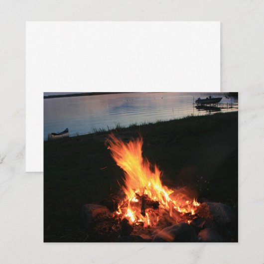 Campfire at Sunset (Front/Back)